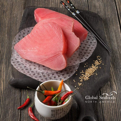 Yellowfin Tuna (Ahi) Steaks – High-Quality Frozen Seafood by Global Seafoods